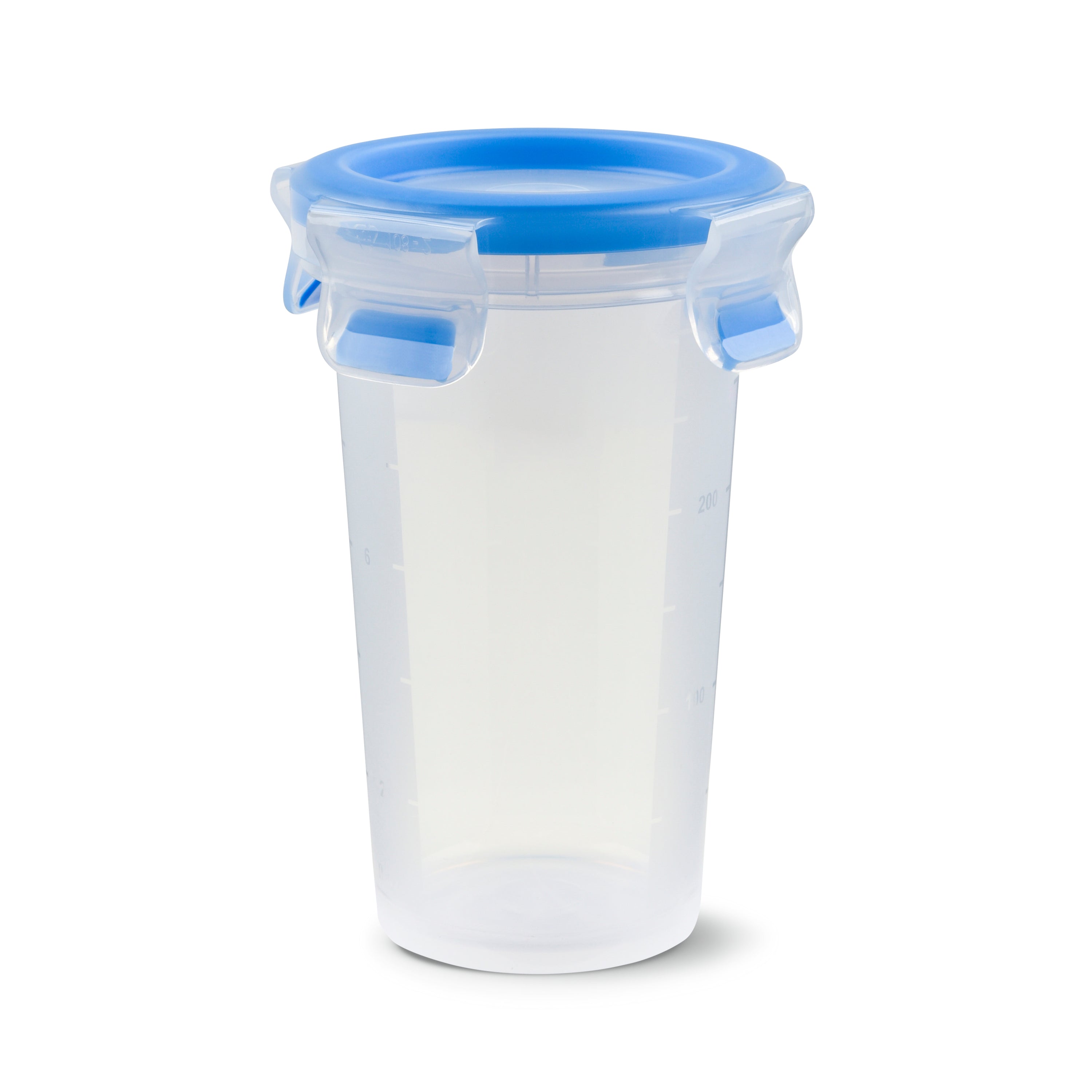 EMSA Vorratsdose 350 ml, 10 × 10 × 13,4 cm, Polypropylen (PP), transparent/blau