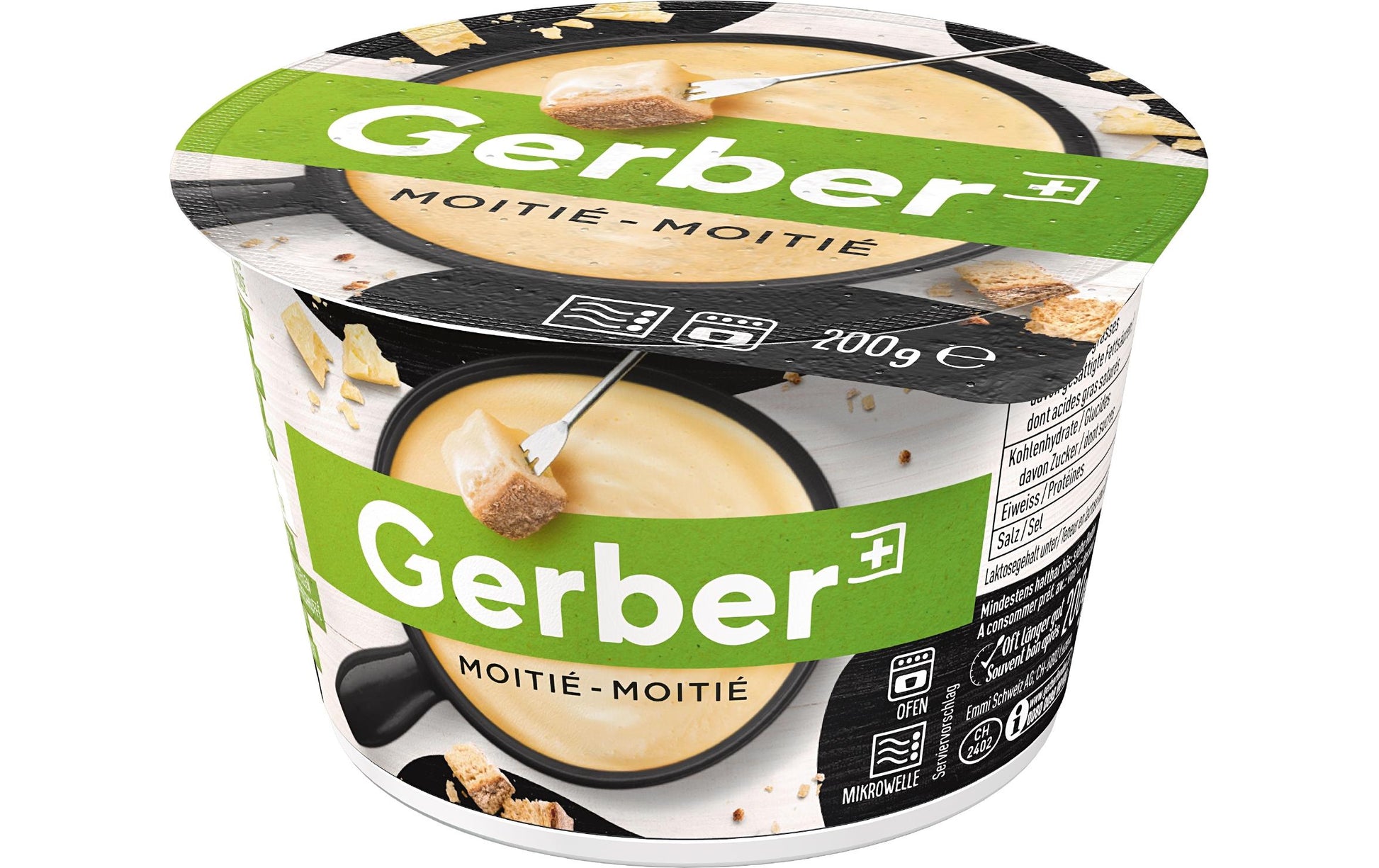 Gerber Fondue Moitié-Moitié, laktosefrei – 200 g