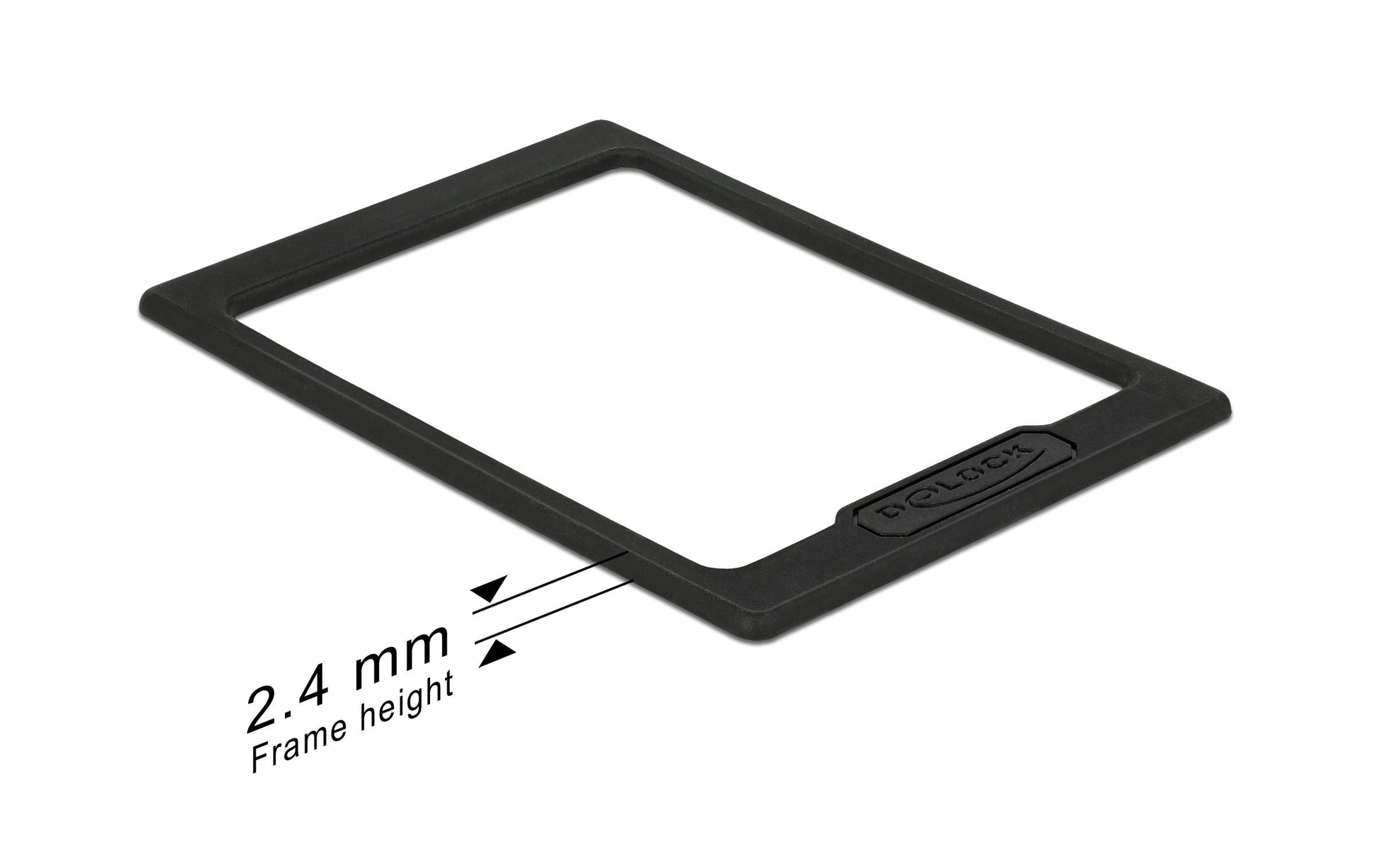 DeLOCK 18216 – 2,5" Adapterrahmen (2,4 mm), für 2,5" Laufwerke, Kunststoff, Schwarz