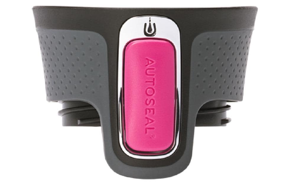 CONTIGO Thermobecher West Loop – 470 ml, Ø 9,0 cm, H 20,5 cm, Edelstahl, Rosa, vakuumisoliert, auslaufsicher