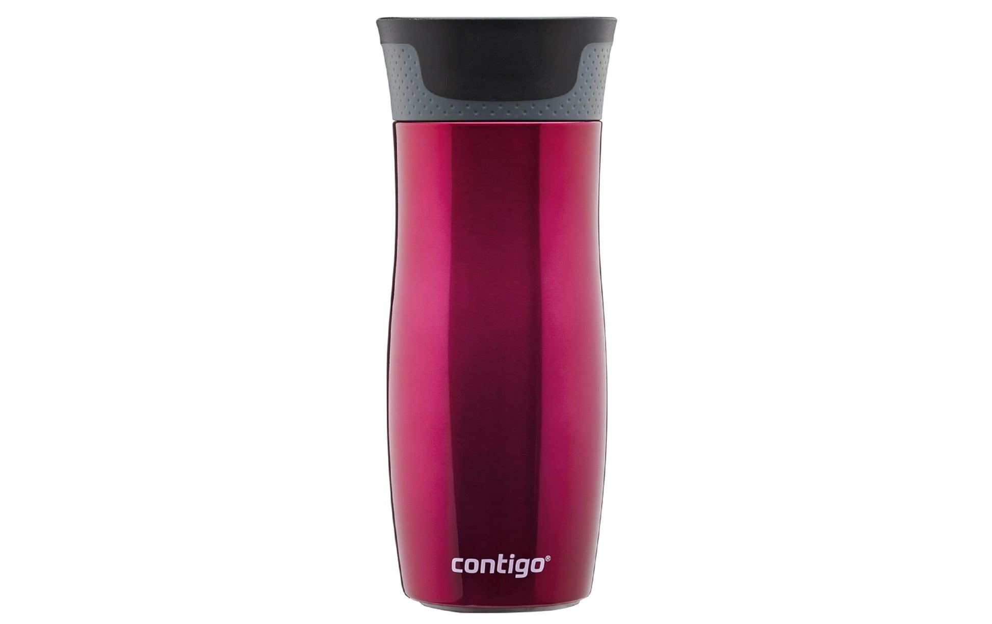 CONTIGO Thermobecher West Loop – 470 ml, Ø 9,0 cm, H 20,5 cm, Edelstahl, Rosa, vakuumisoliert, auslaufsicher
