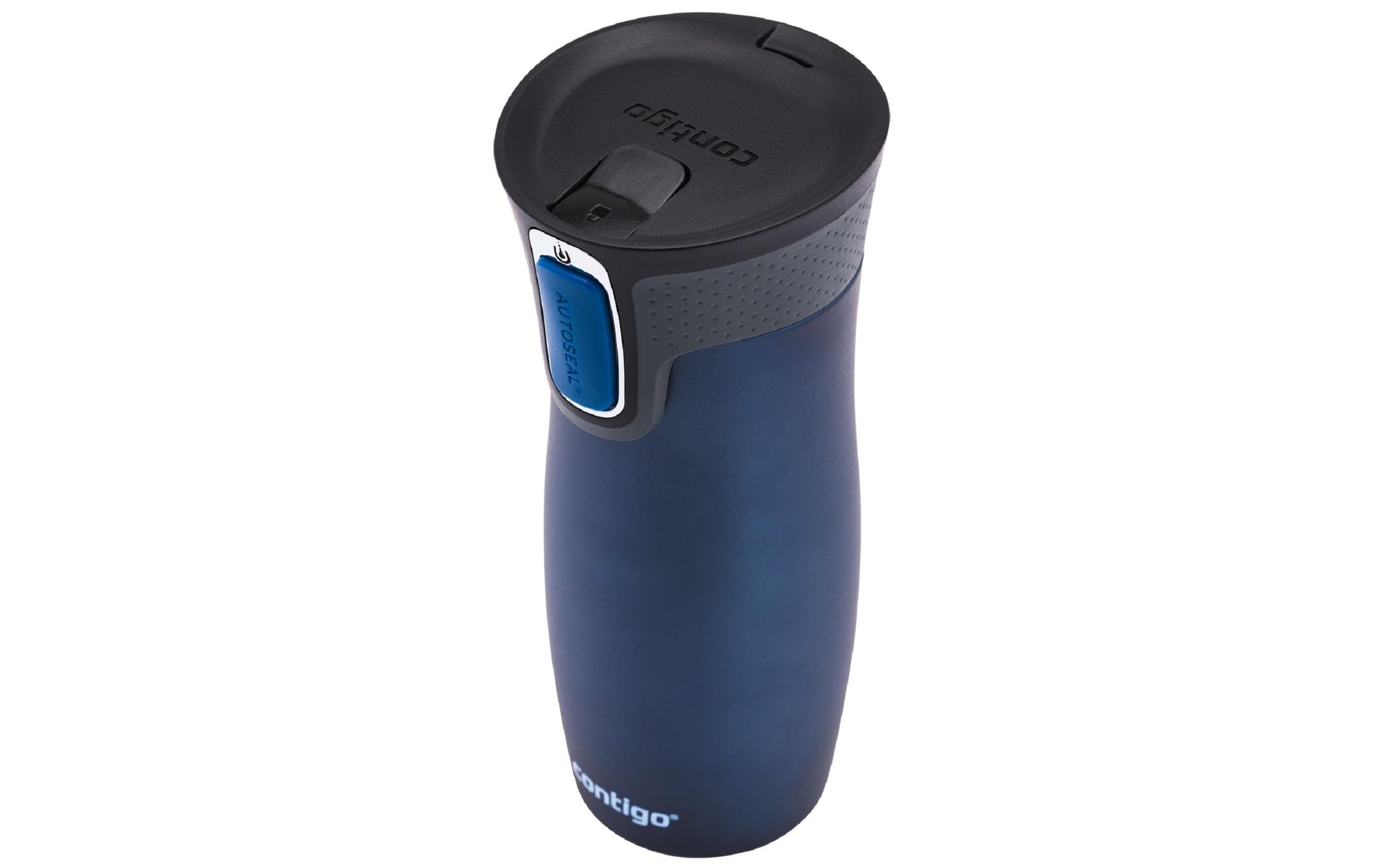 Contigo West Loop Thermobecher 470 ml – doppelwandig 5 h heiss/12 h kalt, Edelstahl, Autoseal, Dunkelblau