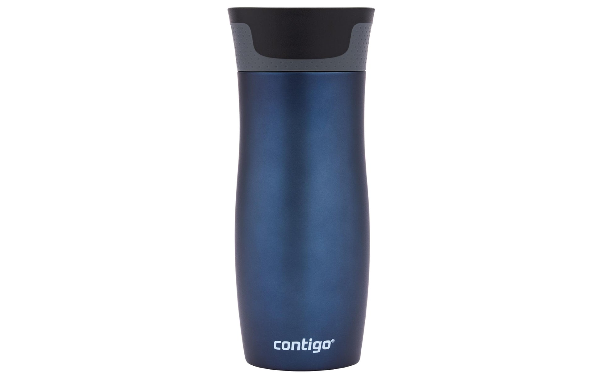 Contigo West Loop Thermobecher 470 ml – doppelwandig 5 h heiss/12 h kalt, Edelstahl, Autoseal, Dunkelblau
