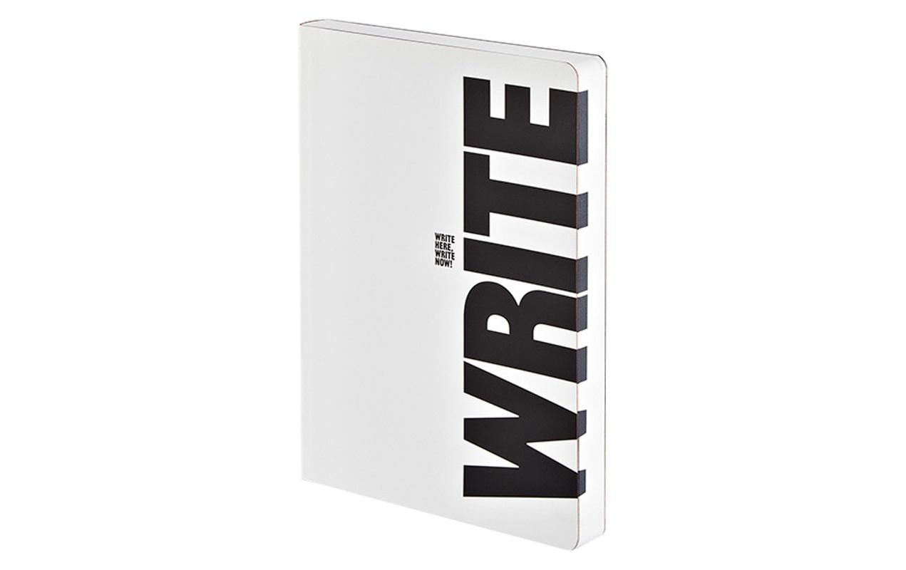 nuuna Notizbuch – 165 × 220 mm – 5 mm punktiert – 256 Seiten – 120 g/m² – Softcover, schwarz/weiss