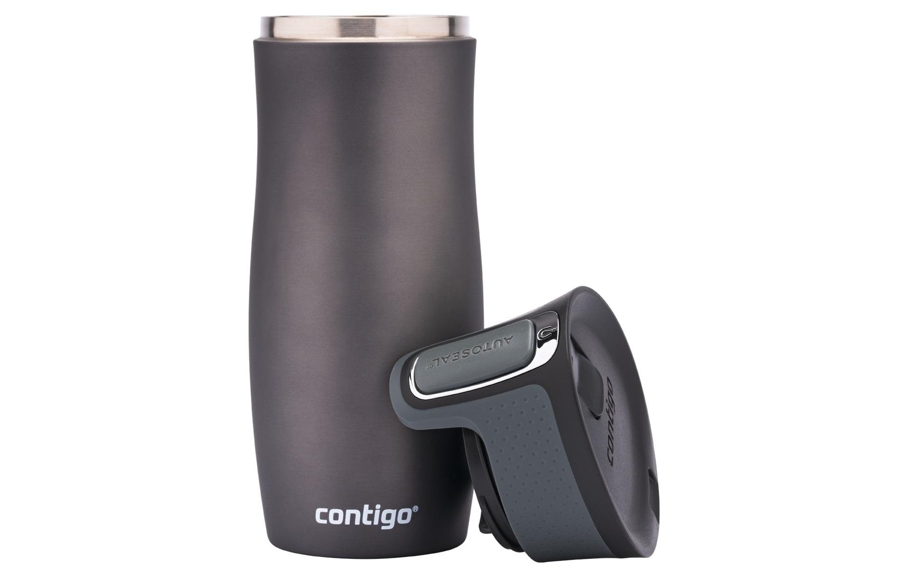 CONTIGO West Loop Thermobecher 470 ml – doppelwandig 5 h heiss/12 h kalt, Klappdeckel, Edelstahl