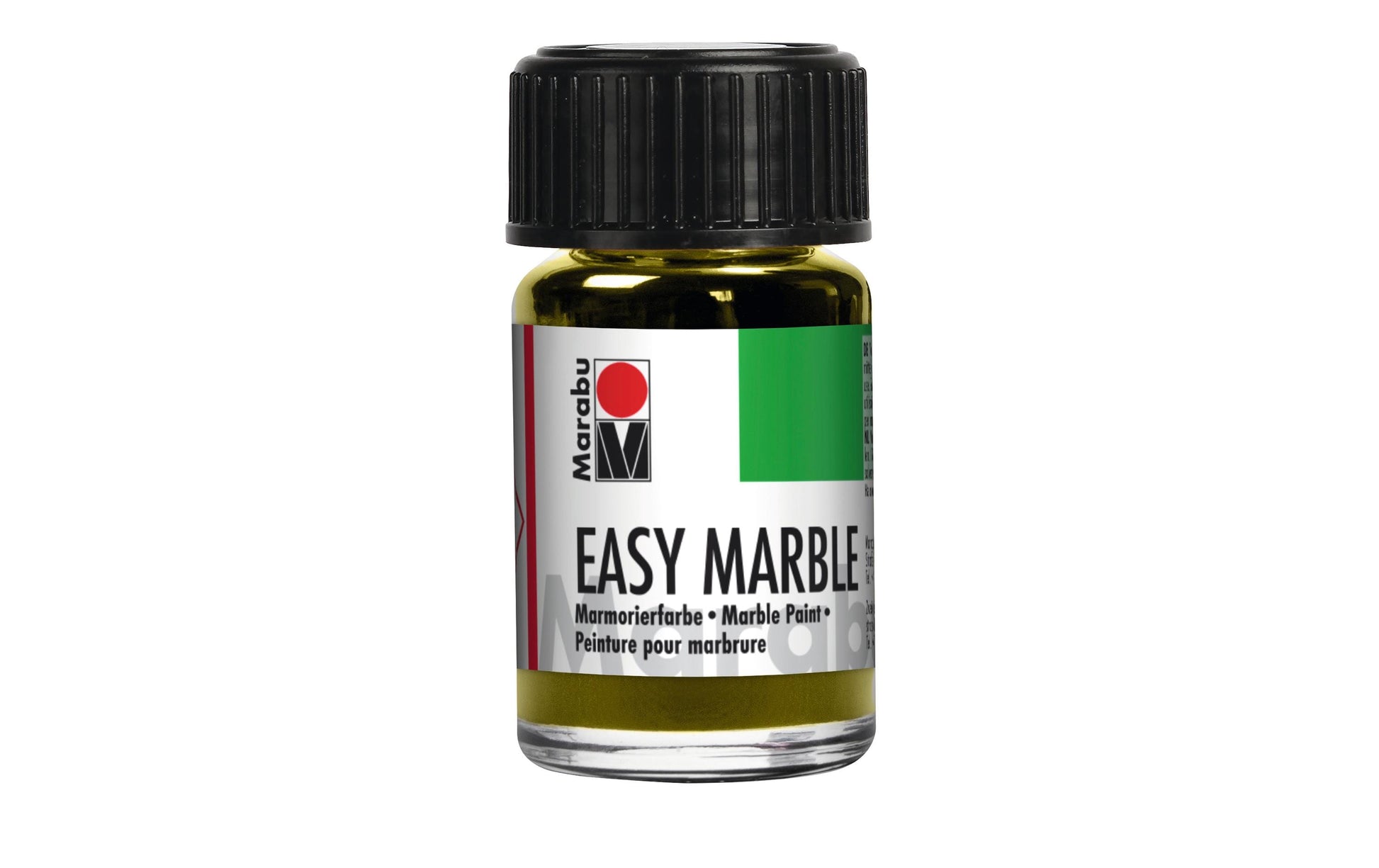 Marabu Easy Marble Marmorierfarbe – Pastell, Mehrfarbig – 6 Farben (6×15 ml, 90 ml)