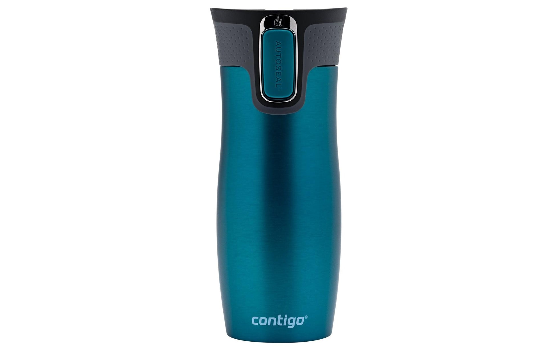 Contigo West Loop Thermobecher 470 ml – doppelwandig 5 h heiss/12 h kalt, Edelstahl, Autoseal, Türkis