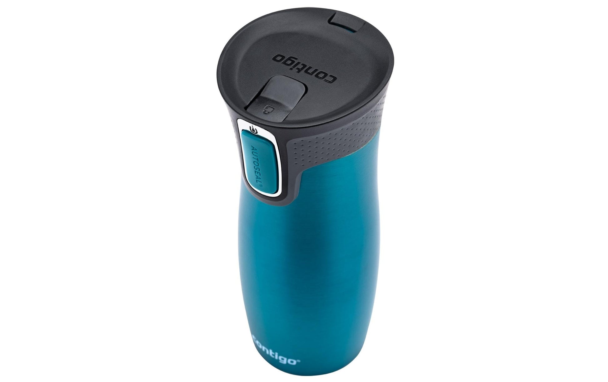 Contigo West Loop Thermobecher 470 ml – doppelwandig 5 h heiss/12 h kalt, Edelstahl, Autoseal, Türkis