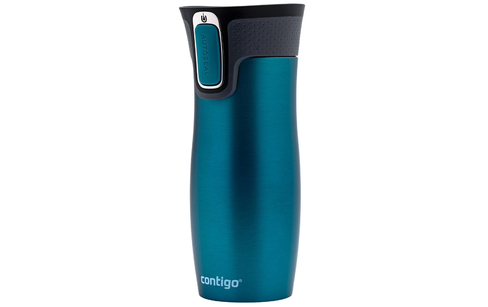 Contigo West Loop Thermobecher 470 ml – doppelwandig 5 h heiss/12 h kalt, Edelstahl, Autoseal, Türkis
