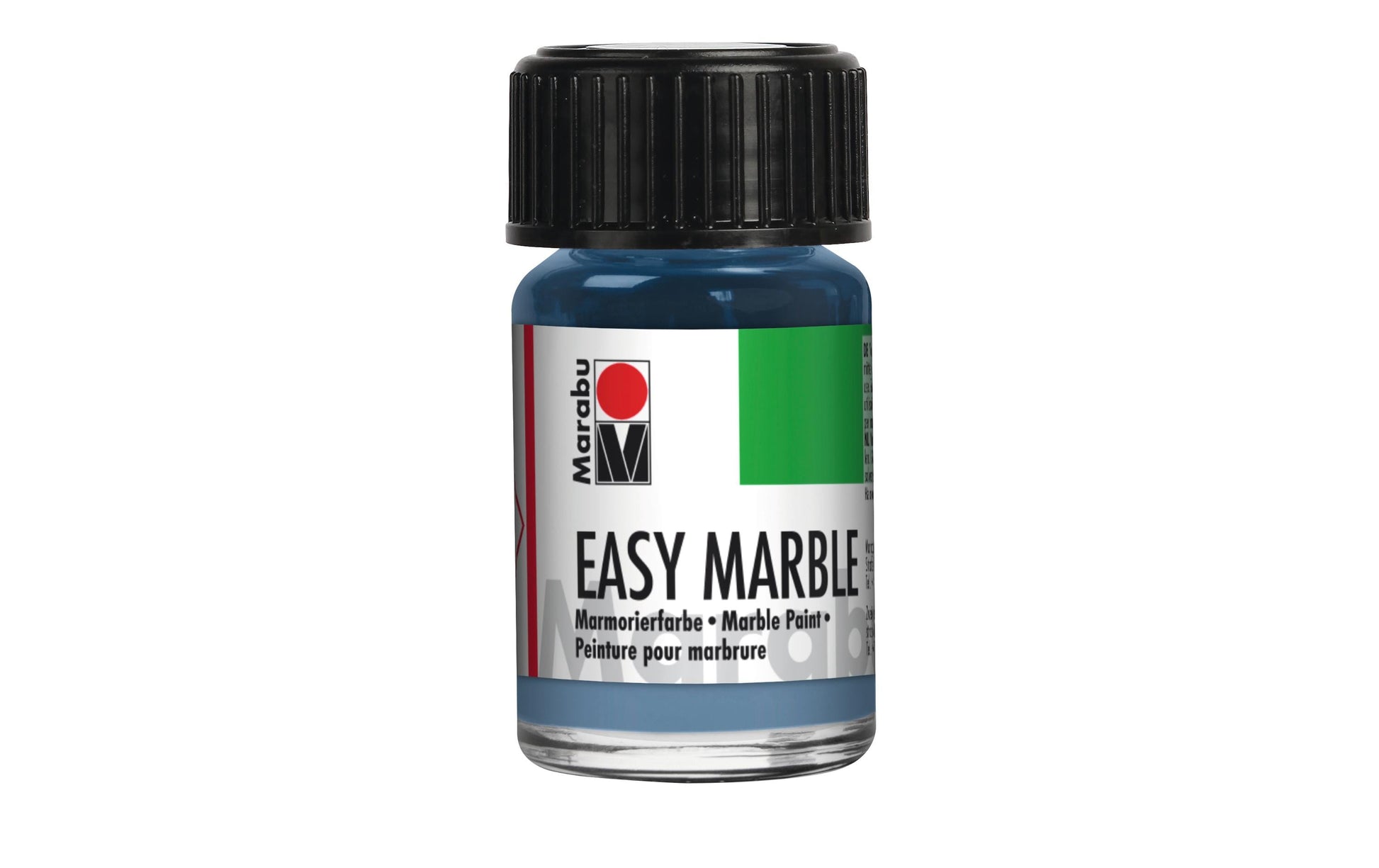 Marabu Easy Marble Marmorierfarbe – Pastell, Mehrfarbig – 6 Farben (6×15 ml, 90 ml)