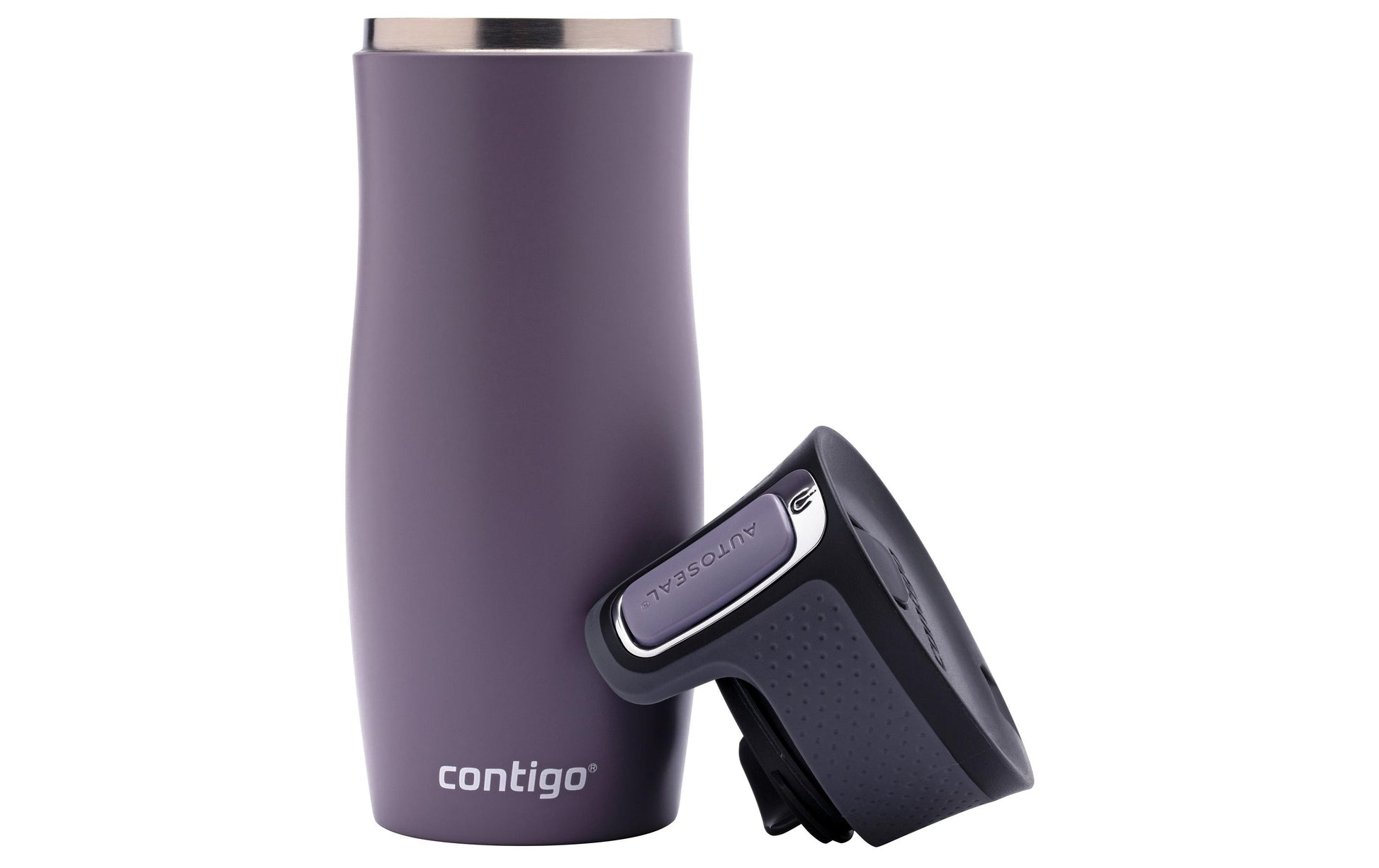 CONTIGO West Loop Thermobecher 470 ml – doppelwandig 5 h heiss/12 h kalt, Klappdeckel, Edelstahl
