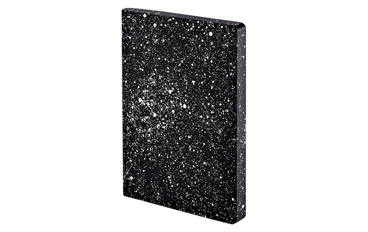 nuuna Notizbuch A5, 256 Seiten – schwarz, weiss