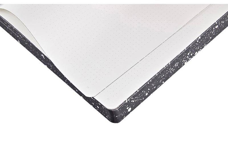 nuuna Notizbuch A5, 256 Seiten – schwarz, weiss