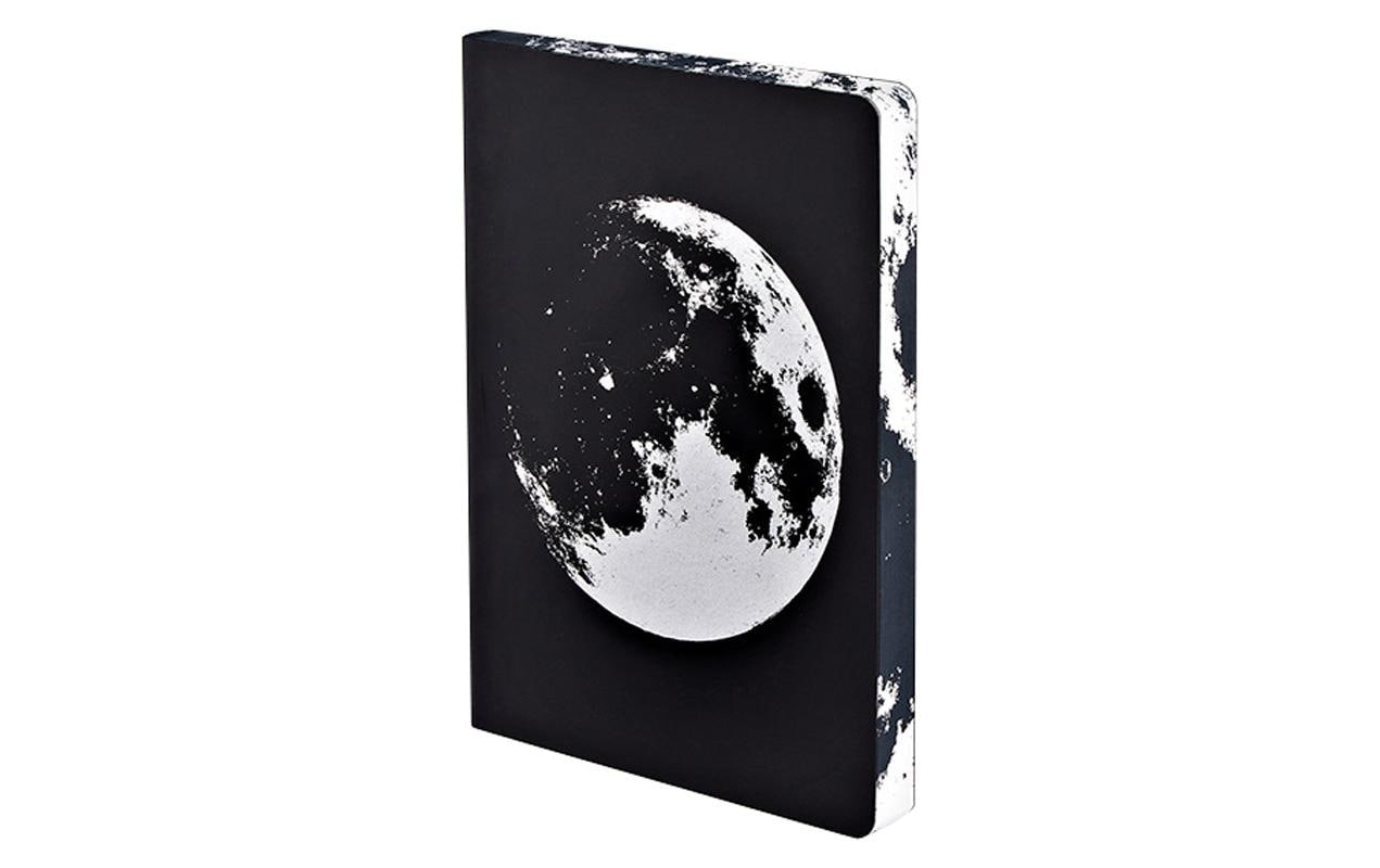 nuuna Notizbuch – A5 – punktiert – 256 Seiten – 120 g/m² – Softcover, schwarz/weiss