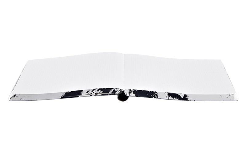 nuuna Notizbuch – A5 – punktiert – 256 Seiten – 120 g/m² – Softcover, schwarz/weiss