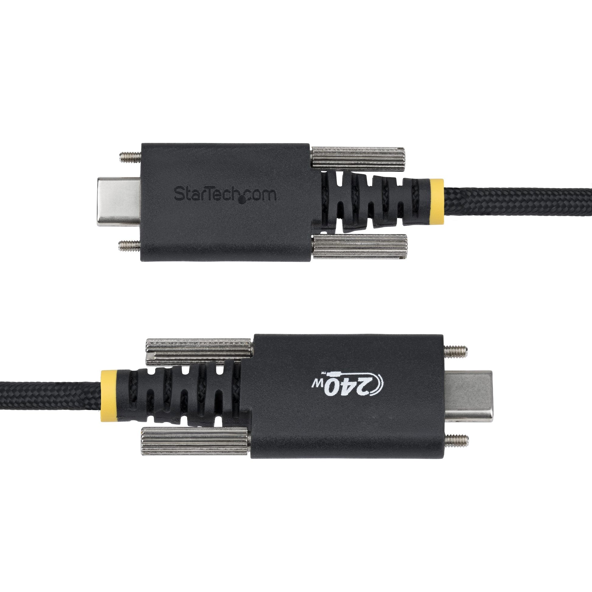 StarTech.com USB-C auf USB-C Kabel – USB 2.0 (480 Mbit/s) – 3 m – PD 240 W – Geflochten – Schwarz