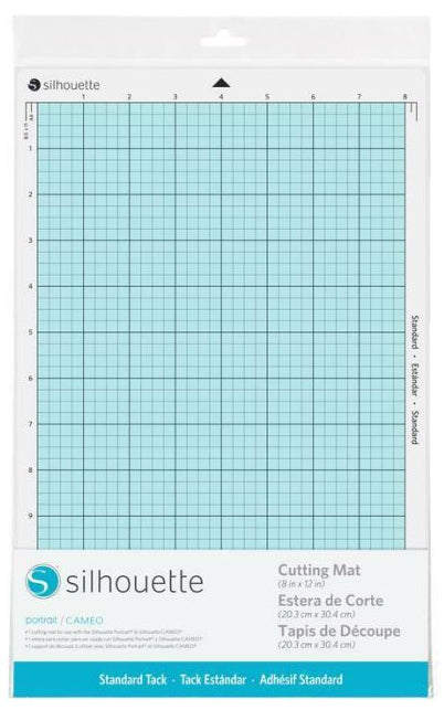 Silhouette Schneidematte – 20,3 × 30,4 cm – Blau, Weiss – für Silhouette Cameo 3–5