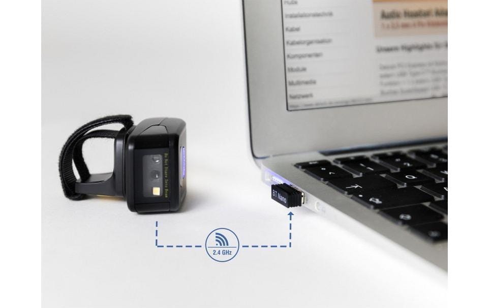 DeLOCK 90508 – Barcodeleser – Bluetooth – mit Akku – Kit: Kabel