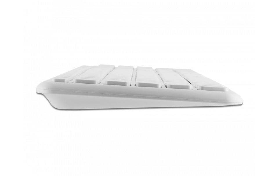 DeLOCK Tastatur, kabellos (2,4 GHz), DE-Layout (DE), Fullsize (mit Ziffernblock), Scherenmechanik, Weiss