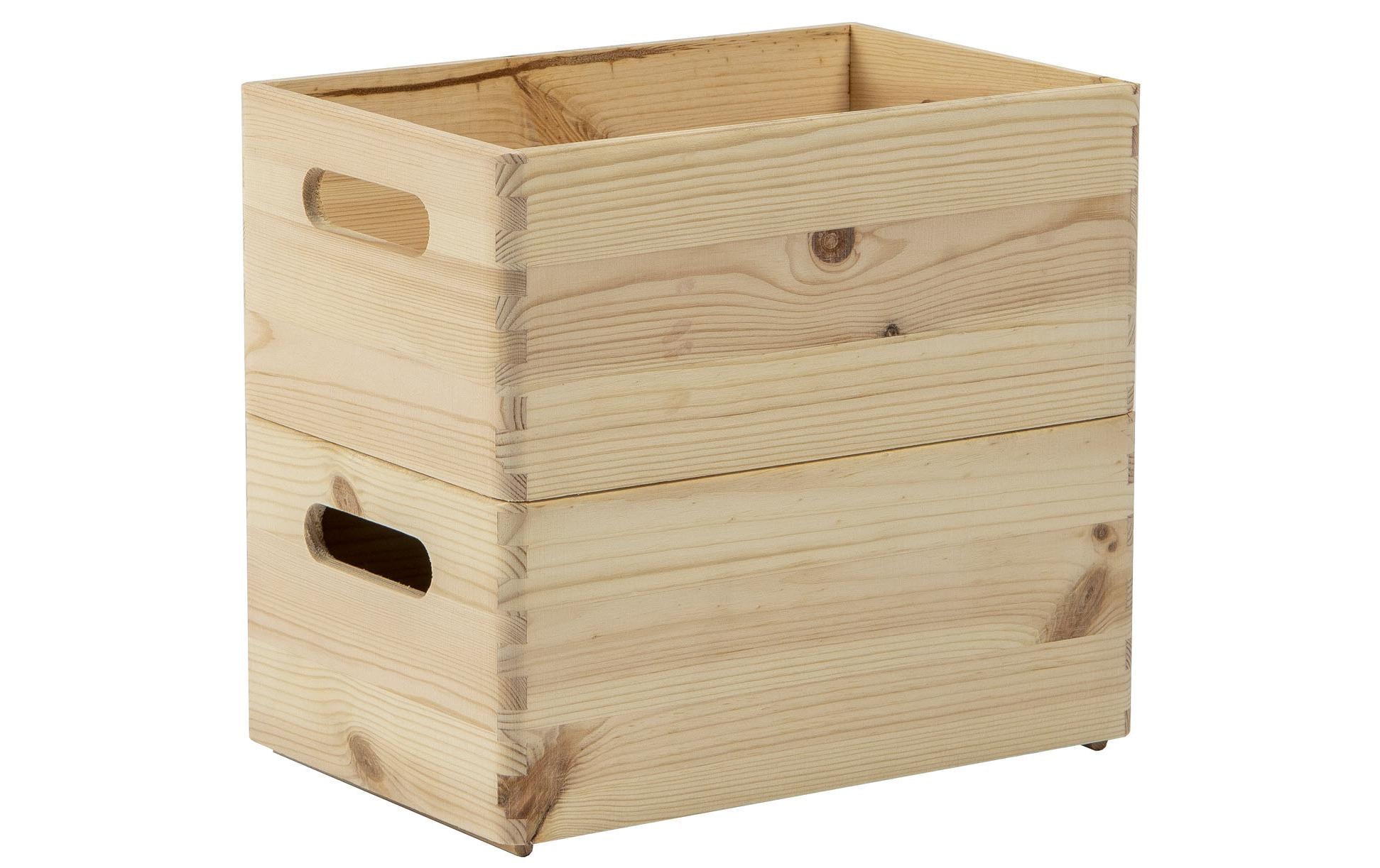 Holz Zollhaus Aufbewahrungsbox – Holz – natur – 200 × 140 × 300 mm