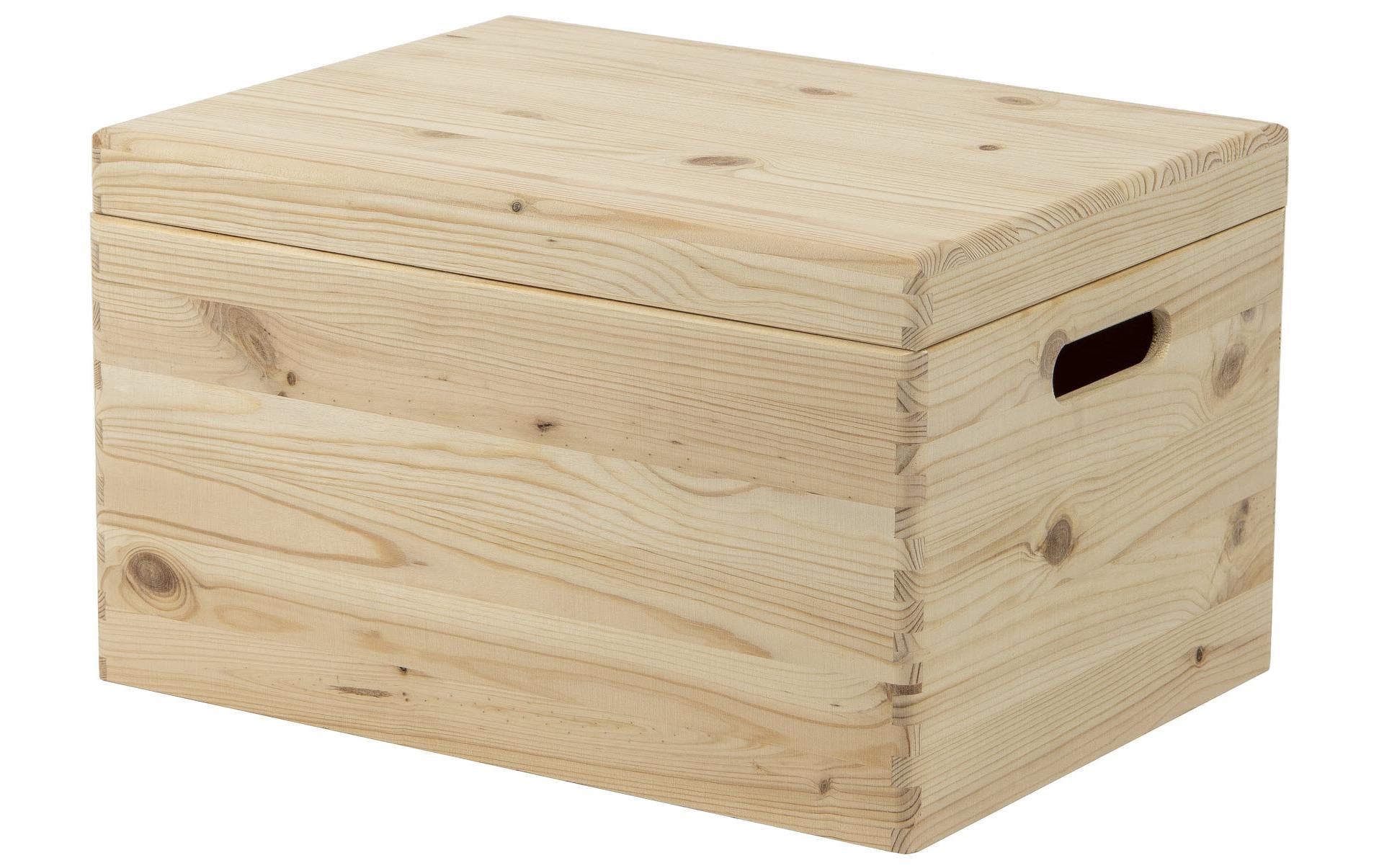 Holz Zollhaus Aufbewahrungsbox (mit Deckel) – Holz – Braun – 400 × 230 × 300 mm