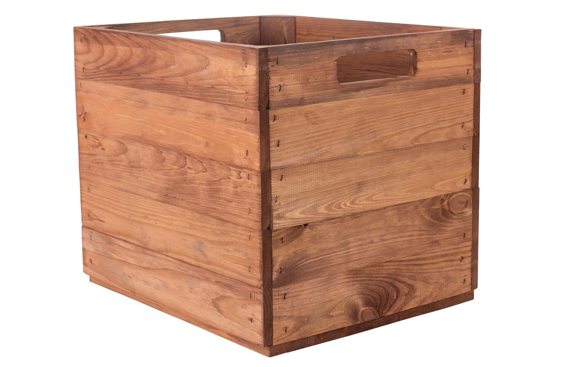 Holz Zollhaus Aufbewahrungsbox – Holz – Braun – 330 × 330 × 380 mm