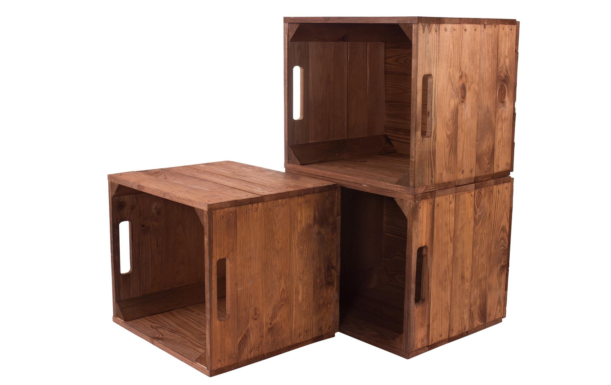 Holz Zollhaus Aufbewahrungsbox – Holz – Braun – 330 × 330 × 380 mm
