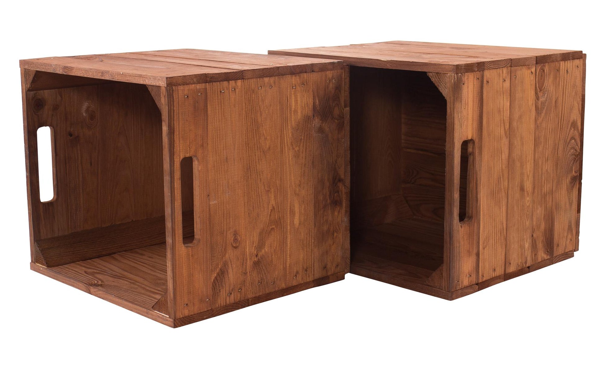Holz Zollhaus Aufbewahrungsbox – Holz – Braun – 330 × 330 × 380 mm