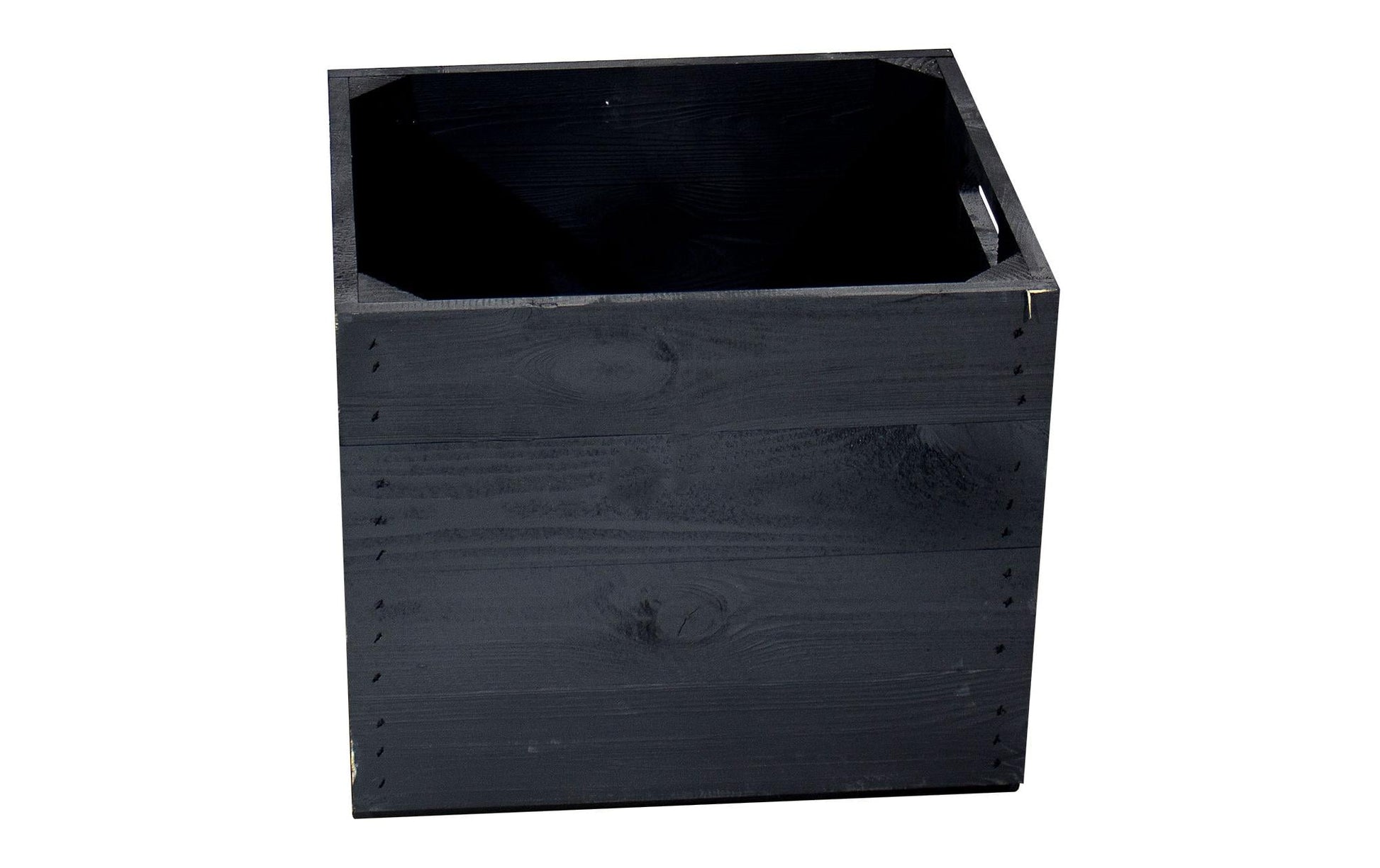Holz Zollhaus Aufbewahrungsbox – Holz – Schwarz – 330 × 330 × 380 mm