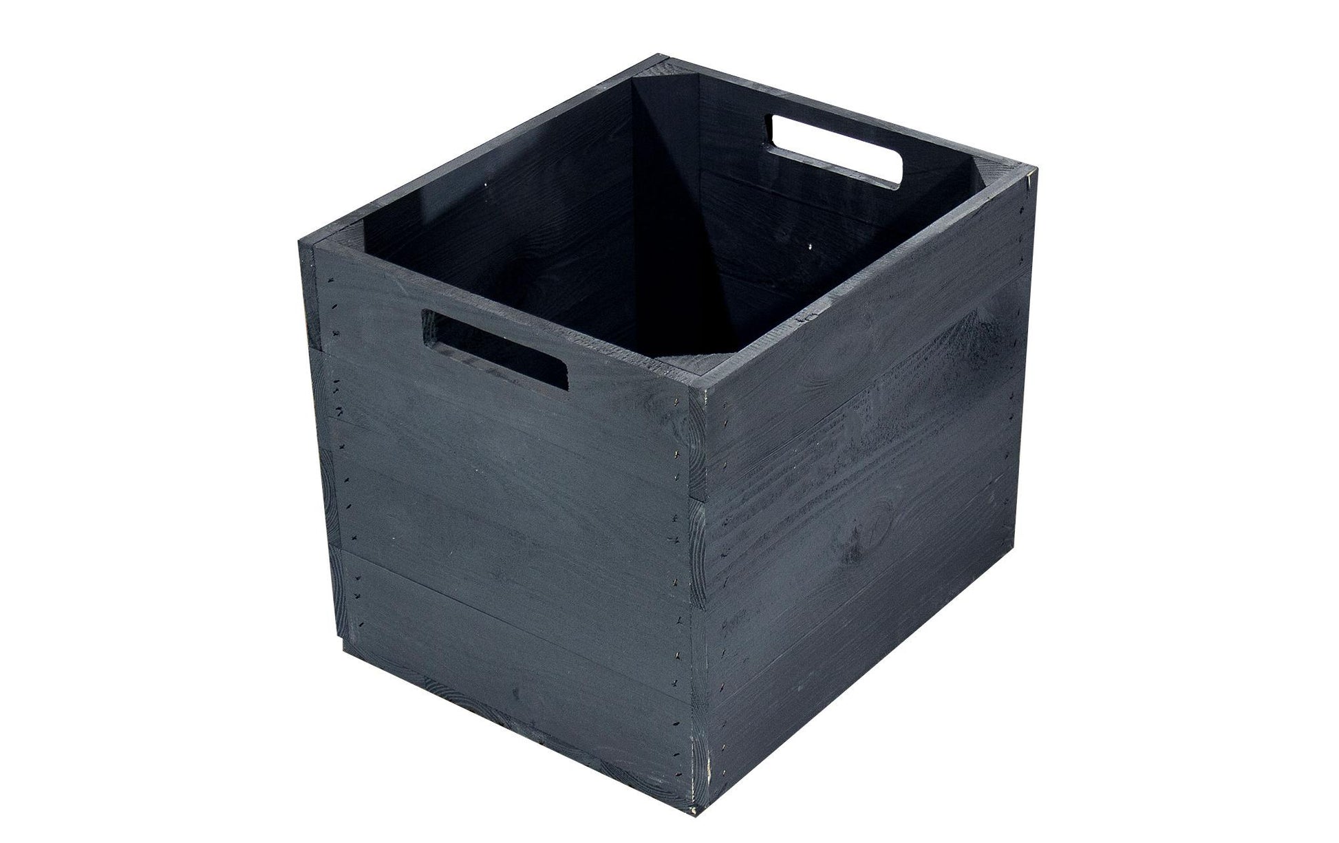 Holz Zollhaus Aufbewahrungsbox – Holz – Schwarz – 330 × 330 × 380 mm