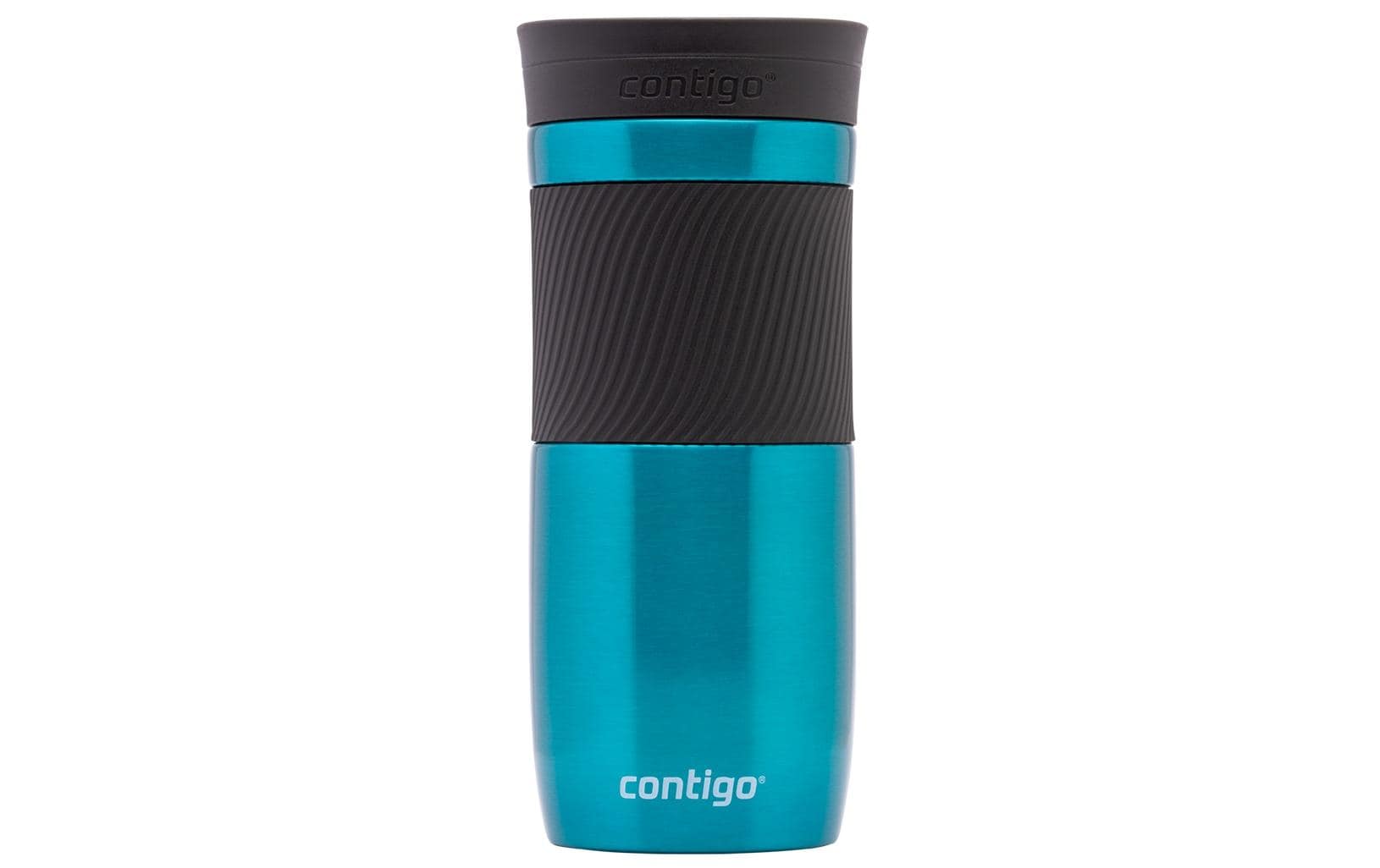 CONTIGO Byron Thermobecher 470 ml – doppelwandig 6 h heiss/12 h kalt, Klappdeckel, Edelstahl