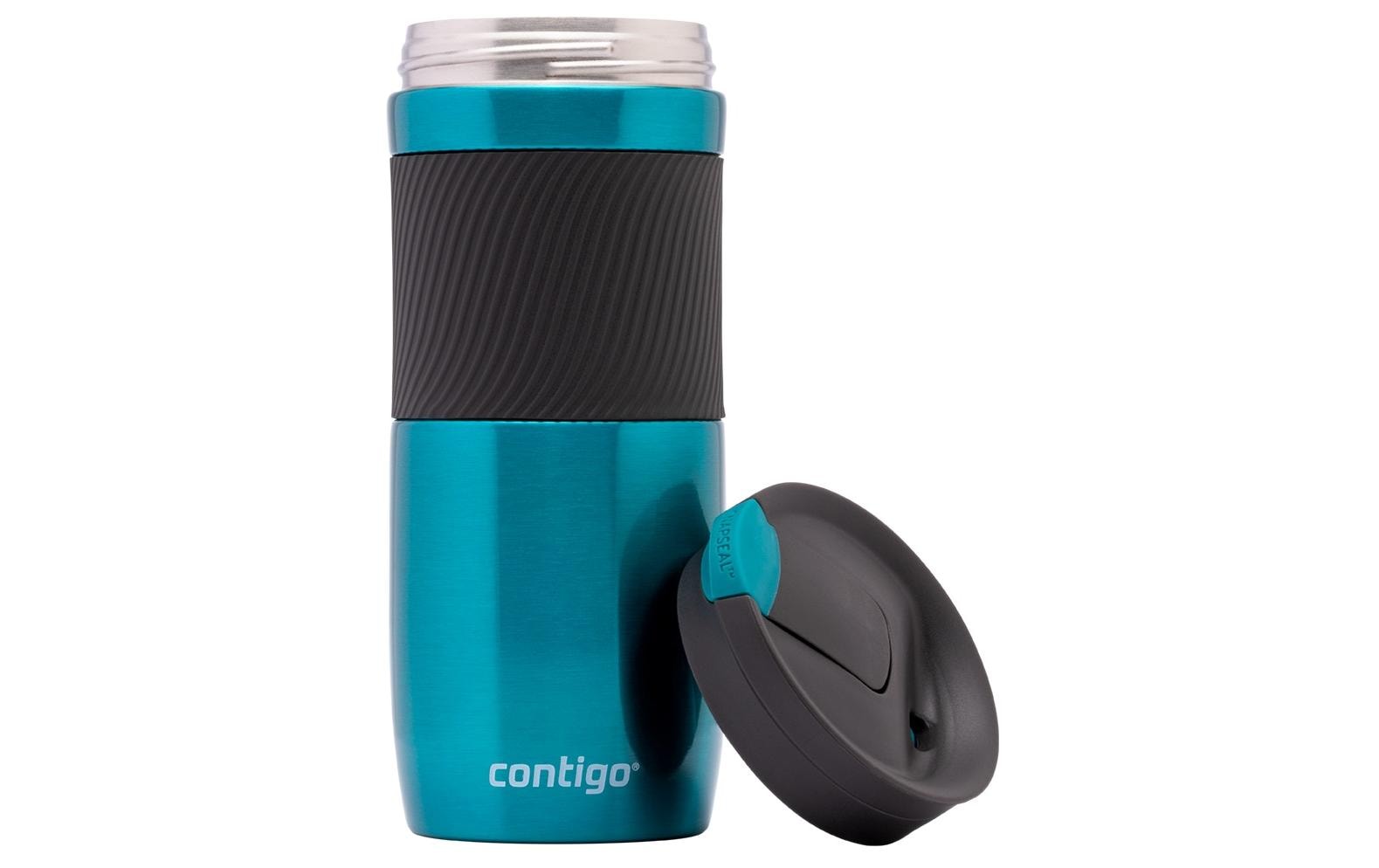 CONTIGO Byron Thermobecher 470 ml – doppelwandig 6 h heiss/12 h kalt, Klappdeckel, Edelstahl