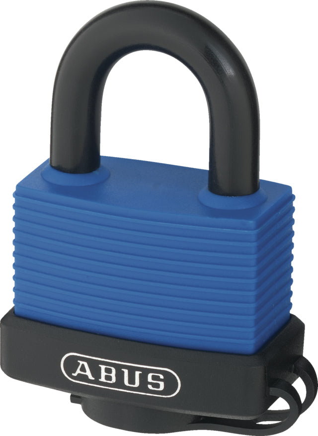 ABUS 70IB/45 vs. Mechanisches Vorhängeschloss – Messing, Bügel 24×20 mm, Ø8 mm, Aussen, Blau