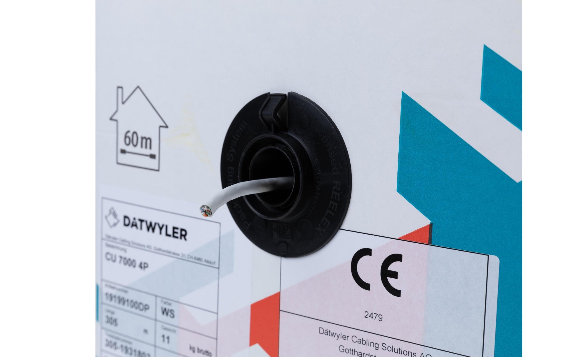Dätwyler it infra Dätwyler CU 7000 4P Verlegekabel – 305 m, Weiss, geschirmt (S/FTP)