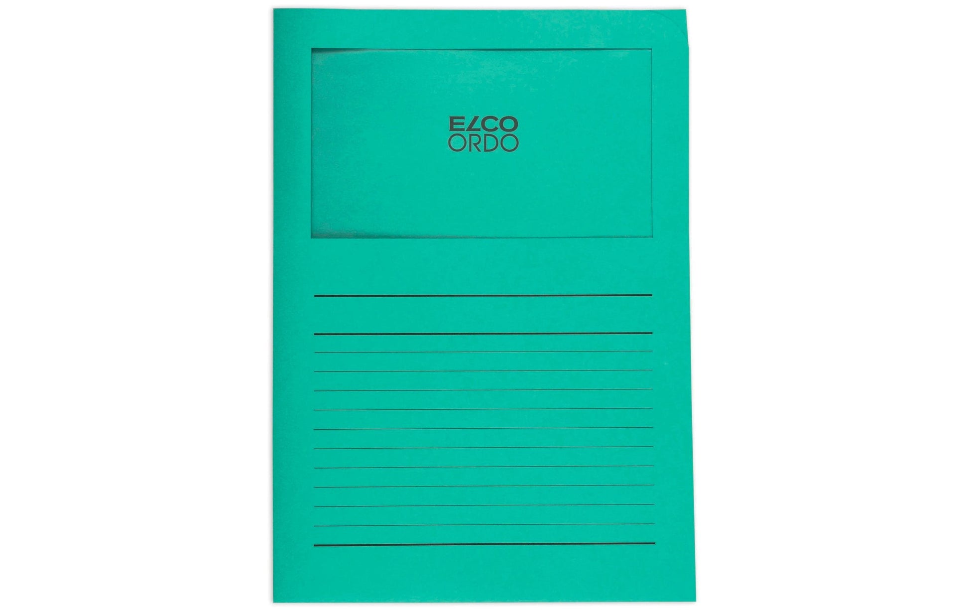 Elco Sichthüllen A4, smaragdgrün, Papier, Sichtfenster, 100er-Pack