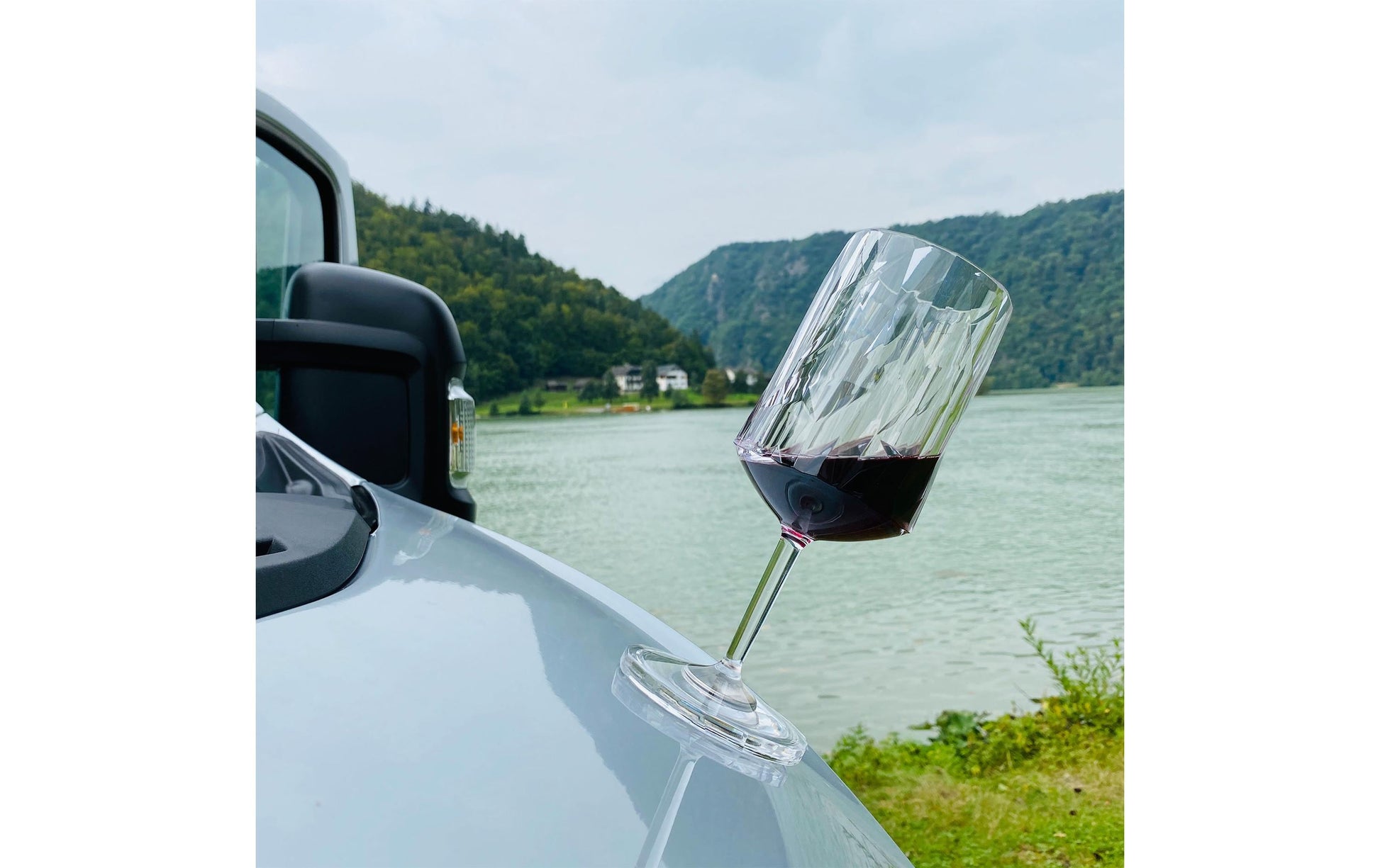 Silwy Weinglas – 0,30 l, Kunststoff, Transparent, 2 Stück