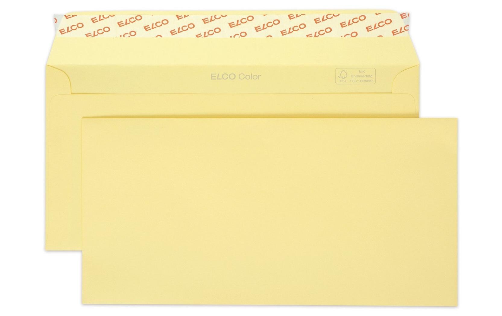 Elco Couvert C5/6, ohne Fenster, selbstklebend, chamois, 100 g/m² – Elco – 25 Stk.
