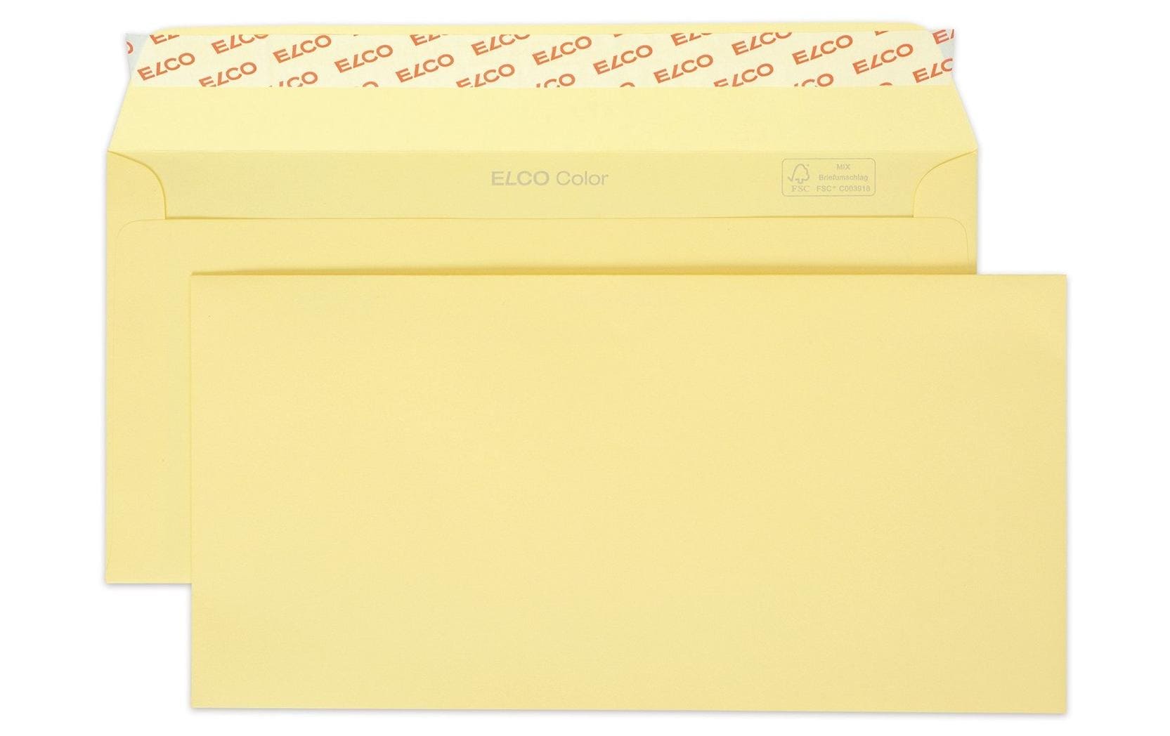 Elco Couvert C5/6, ohne Fenster, selbstklebend, chamois, 100 g/m²