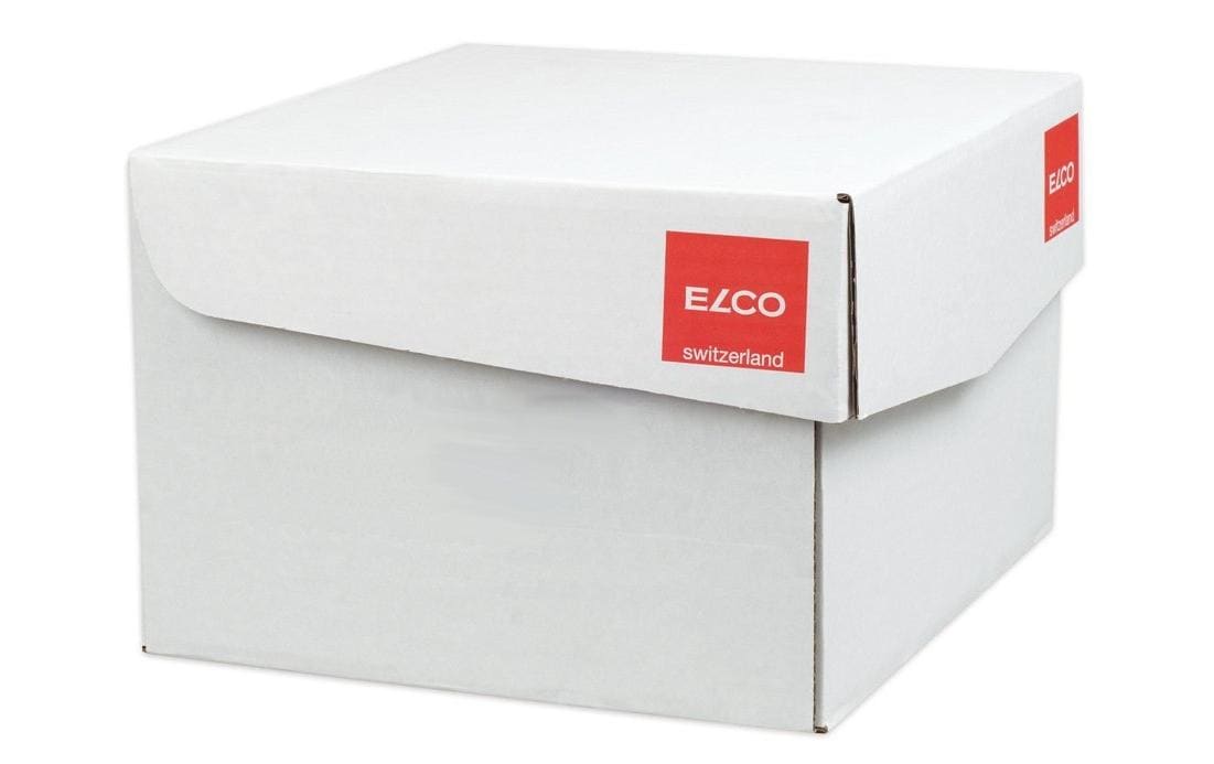 Elco Couvert B5 (250 × 176 mm), ohne Fenster, haftklebend (Optifix), weiss, 120 g/m², Papier – 250 Stk.