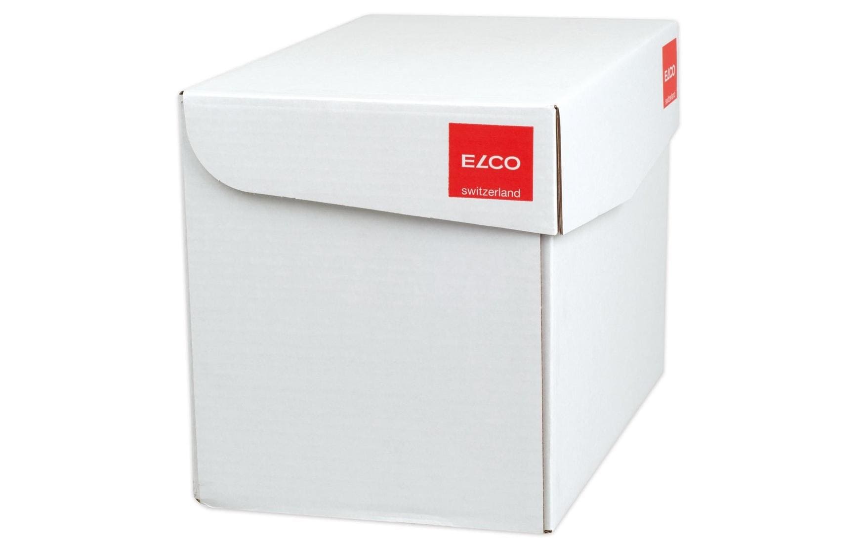 ELCO Couvert C4 (324 × 239 mm), ohne Fenster, selbstklebend (Optifix), weiss, 120 g/m² – 200 Stk.