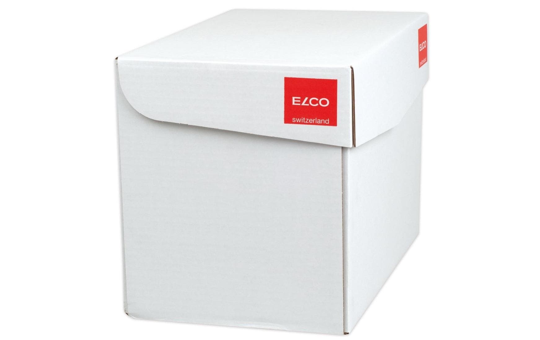 Elco Couvert C4, Fenster links, Haftklebung, hochweiss, 90 g/m², lasertauglich, mit Innendruck – 250 Stk.