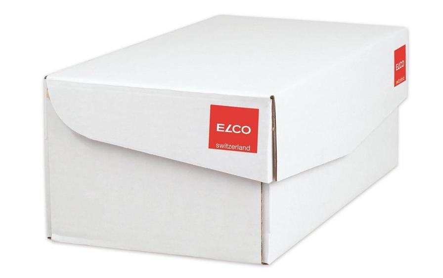Elco Couvert B6, ohne Fenster, selbstklebend, hochweiss, 100 g/m², mit Innendruck – 500 Stk.
