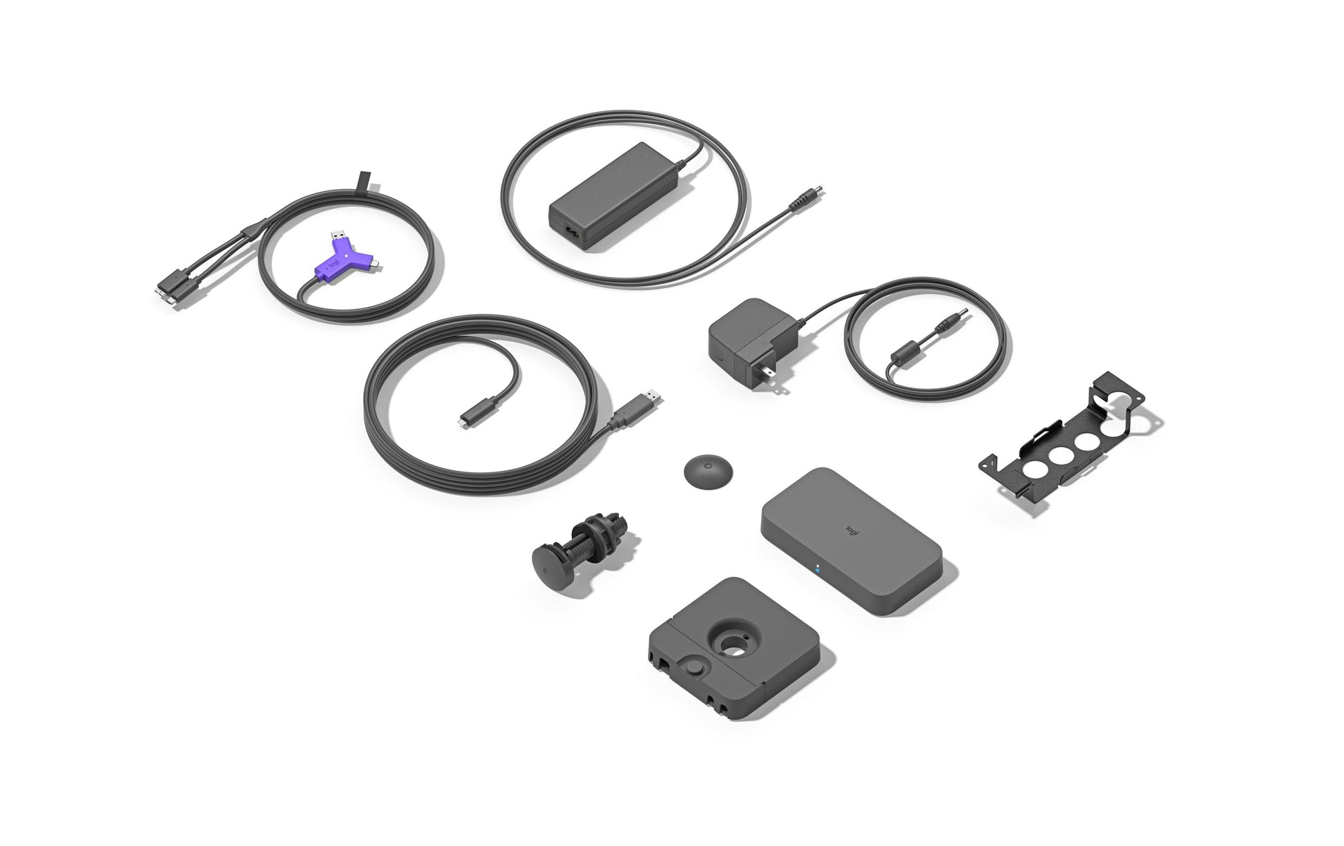 Logitech Swytch Schwarz – BYOD-Kit – 4K, HDMI x2, USB-C x2, für Rally/MeetUp/GROUP und andere