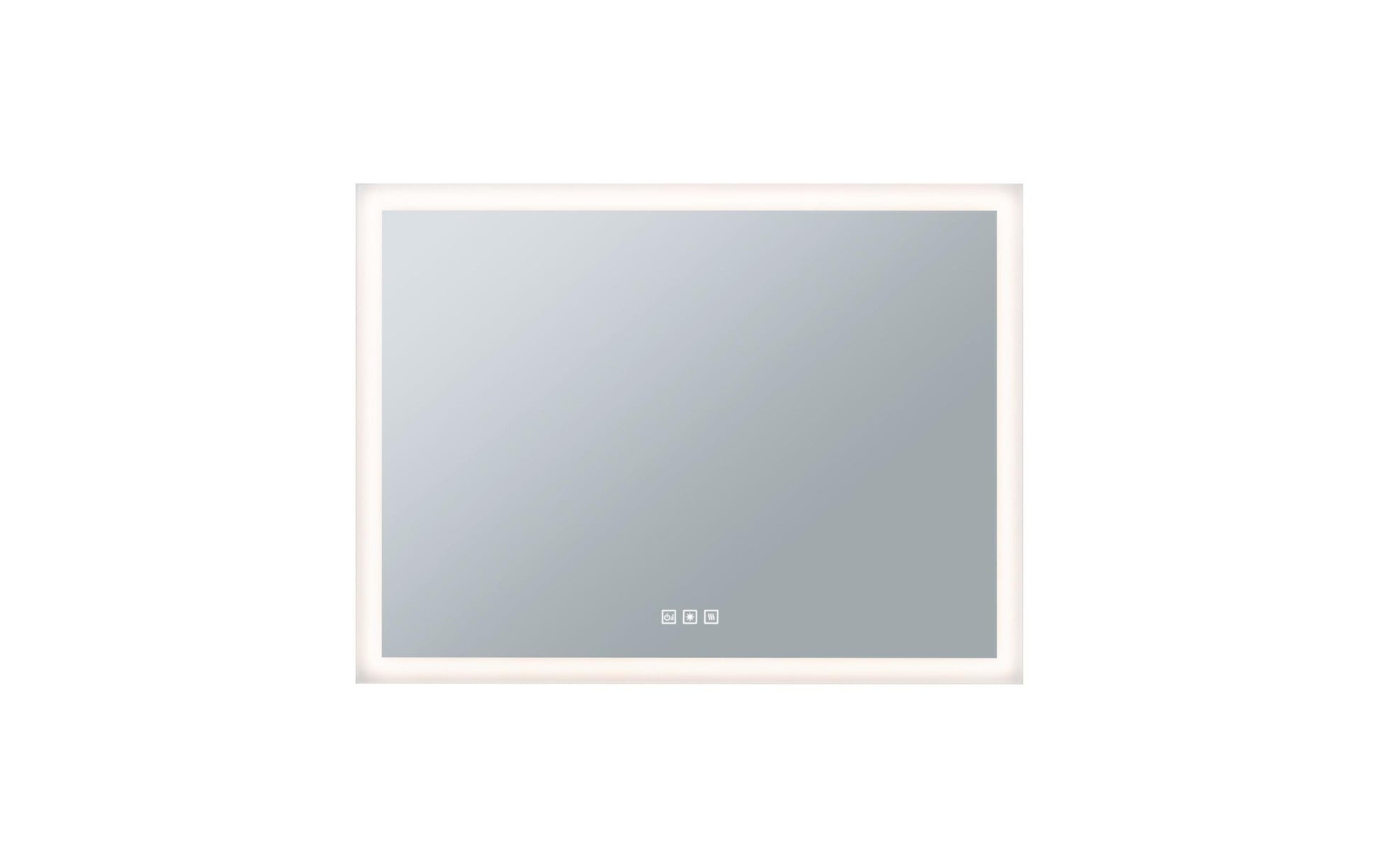 Paulmann Spiegel MIRRA – 60×80 cm, Metallrahmen, LED-Beleuchtung, IP44, Weiss