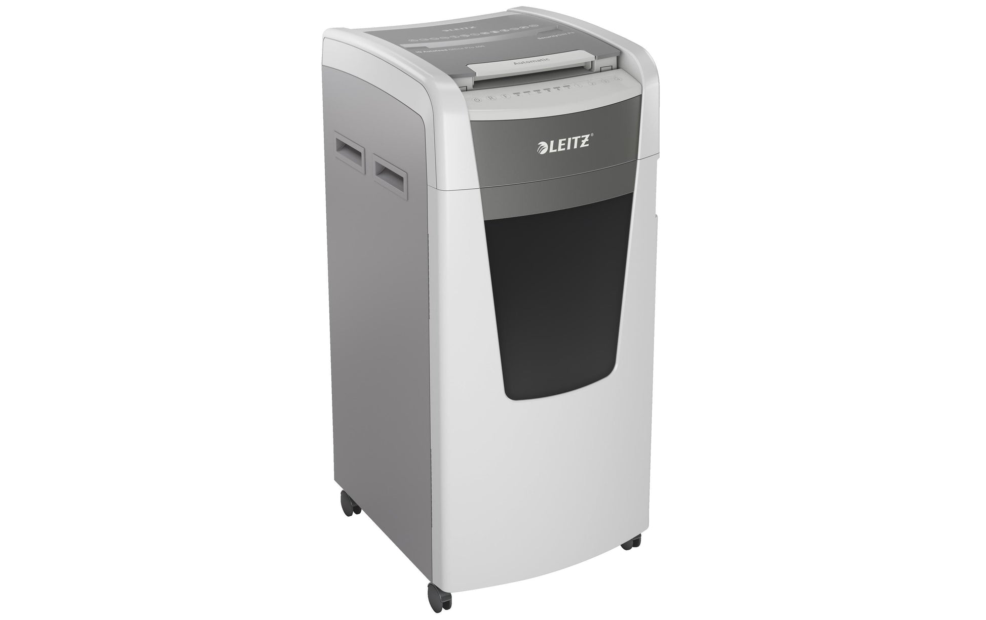 Leitz bürogeräte Leitz IQ Autofeed Office600 – Aktenvernichter mit Autofeed 600 Blatt, DIN P-4, Partikelschnitt 4 × 30 mm, 110