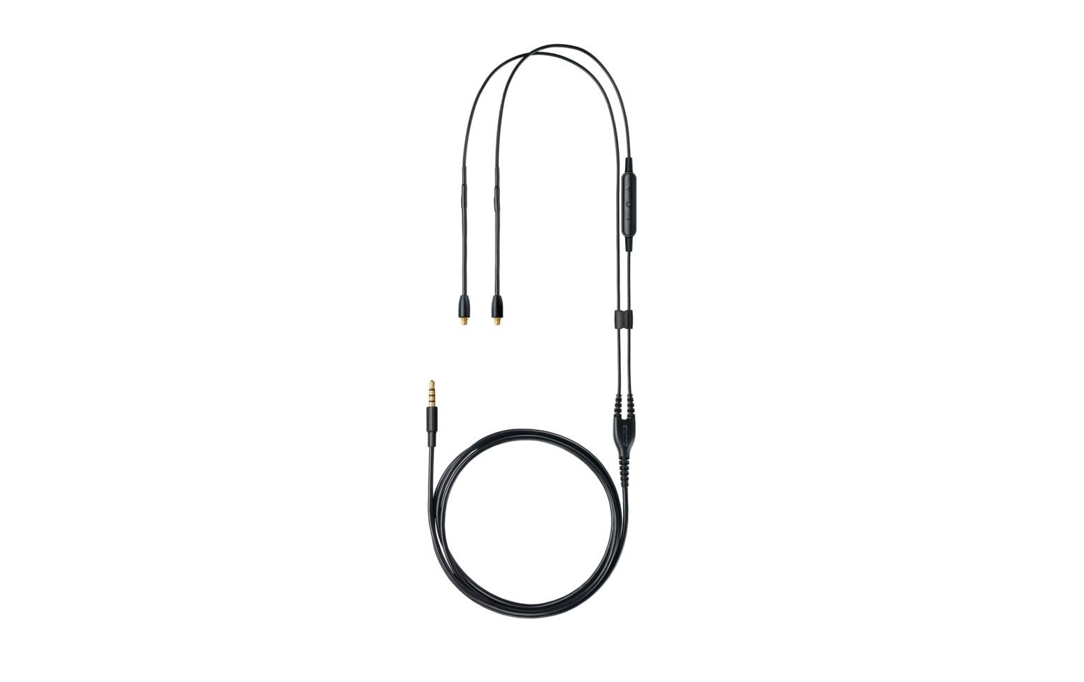 Shure RMCE-UNI – Ohrhörerkabel – für SE Ohrhörer – 3,5 mm auf Spezial – 1,27 m – schwarz