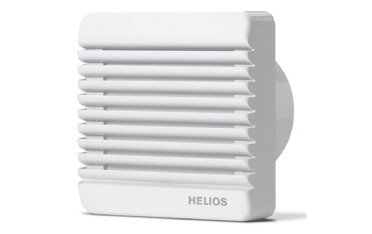 Helios Ventilatoren Helios Wandventilator HR 90 KEZ – 9,7 cm, 95 m³/h, 20 W, 230 V, IP45, Weiss