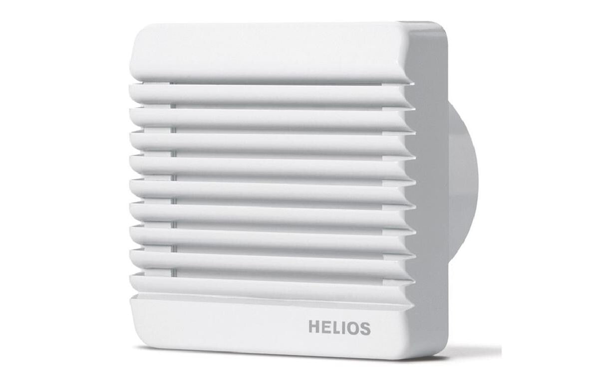 Helios Ventilatoren Helios HR 90 KE – Wandventilator 9,7 cm, 80 m³/h, 17 W, 230 V, IP45, Weiss