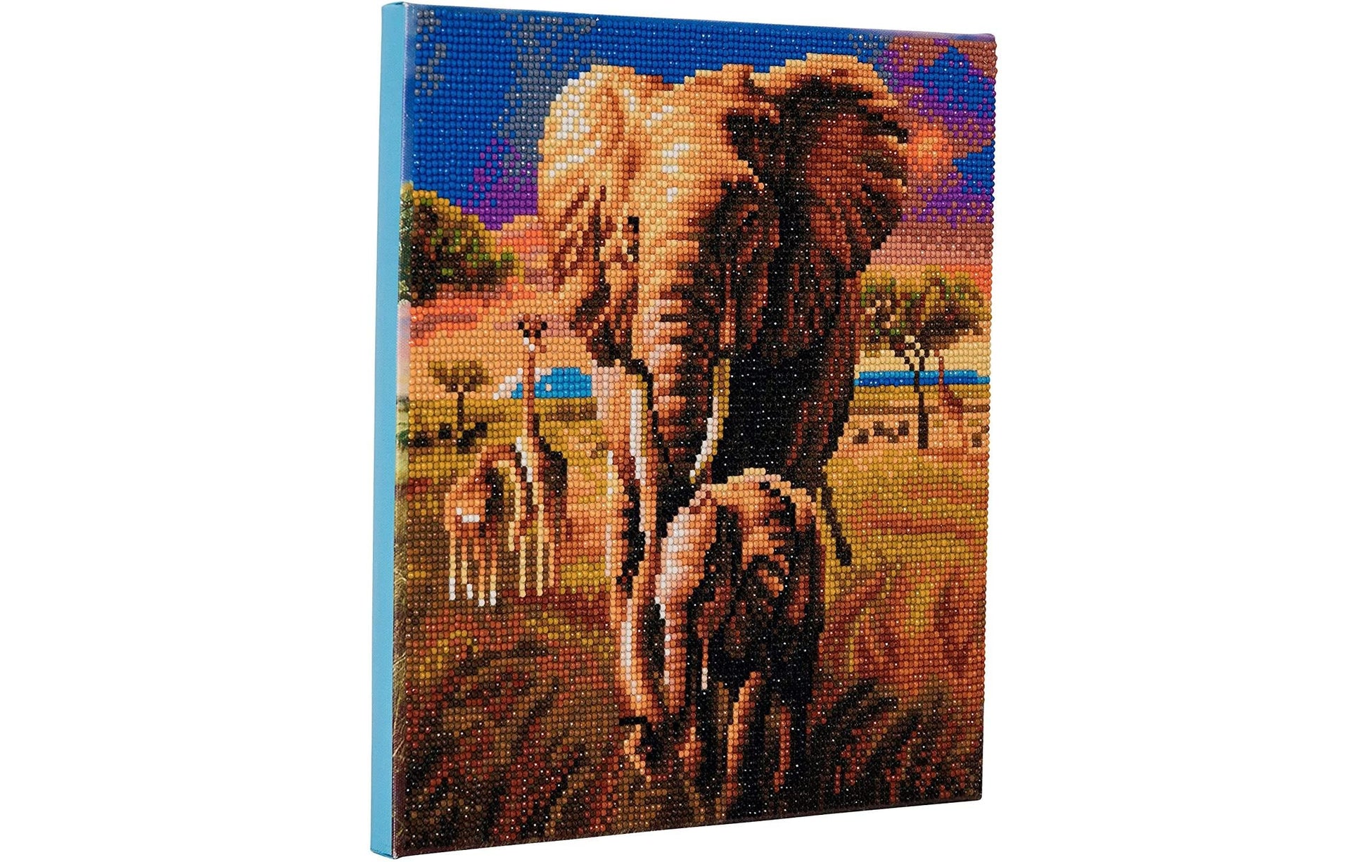 CRAFT Buddy Elefant der Savanne – Diamond Painting Set – 30 × 30 cm – 11-teilig – ab 8 Jahren