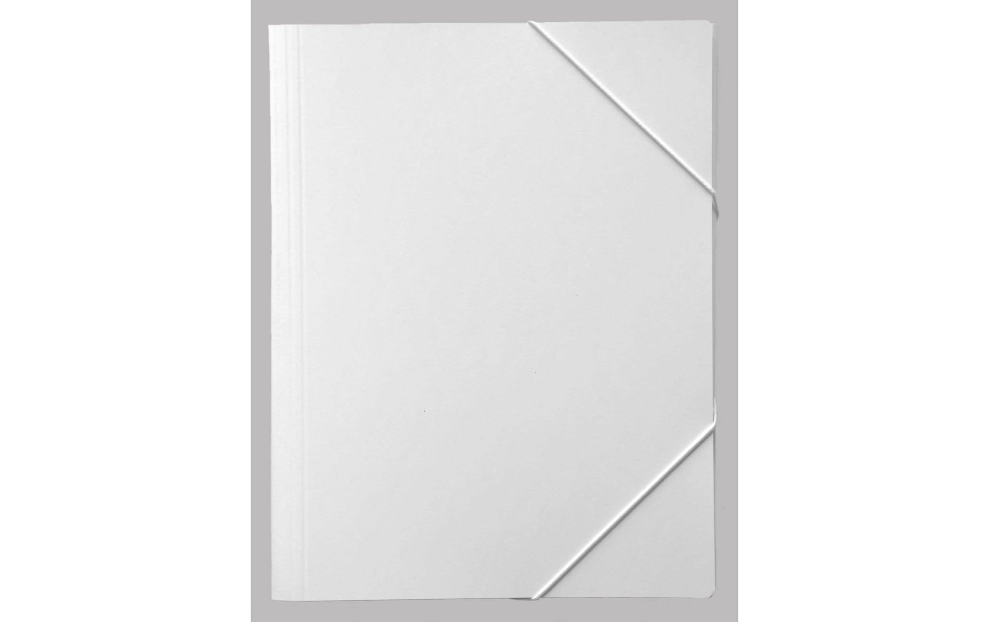 EROLA Sammelmappe, für A4, Karton, weiss, mit Gummizug